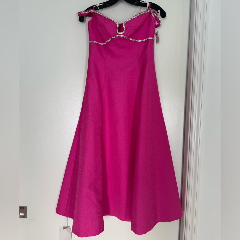 Self-Portrait Vibrant Pink Dress